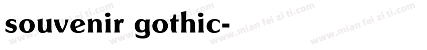 souvenir gothic字体转换